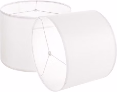 Set di 2 paralumi a tamburo VEVOR in lino bianco, ricambio per lampade da tavolo, da terra o a sospensione, L/P/H: 33 x 33 x 25 cm