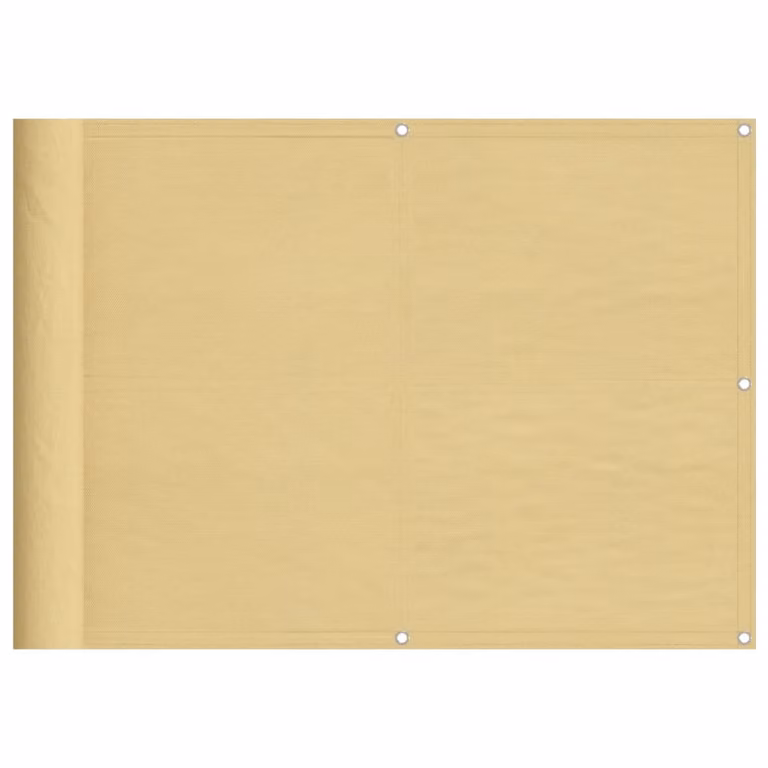 Paravento da Balcone Sabbia 75x500 cm 100% Poliestere Oxford
