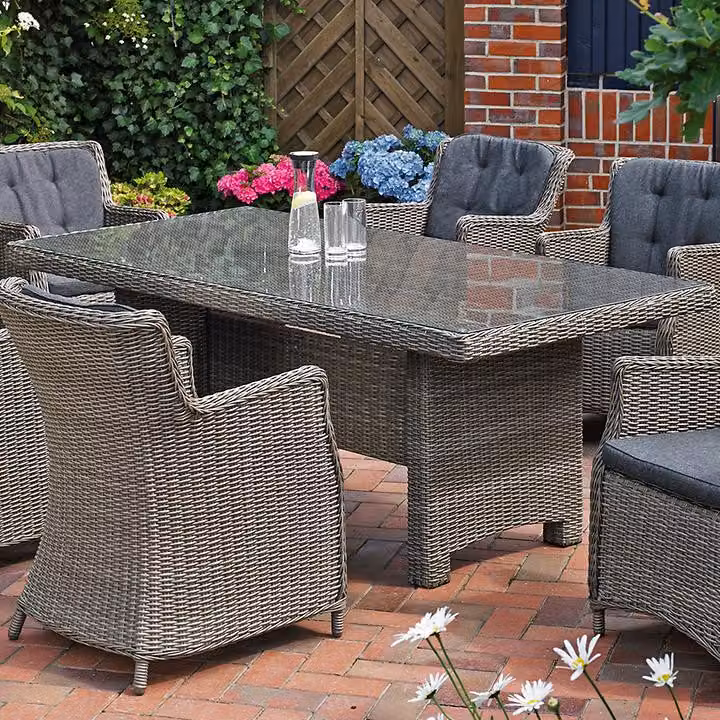 Tavolo da giardino Destiny LUNA 200x100x75cm rettangolare, grigio vintage