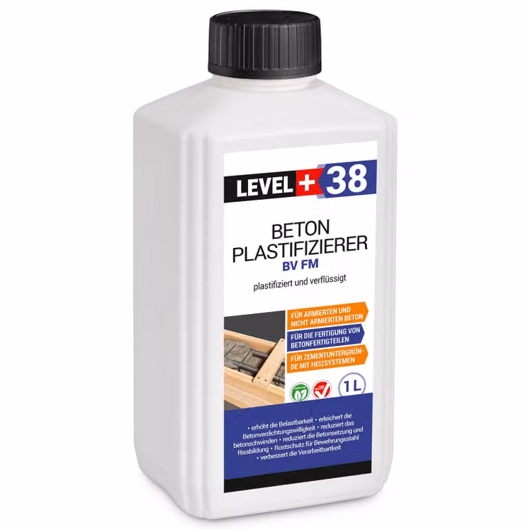 Additivo per calcestruzzo 1L Superfluidificante Plastificante per calcestruzzo LEVEL+ RM38