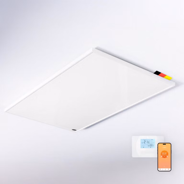 Riscaldamento a infrarossi da soffitto - 1200 Watt - Elettrico - Per uso interno - Con controllo tramite app