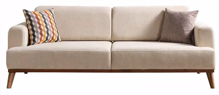 Sofa Exklusive Sofagarnitur Luxus 3 Sitzer Sofa Wohnzimmer Modern Sofa Beige