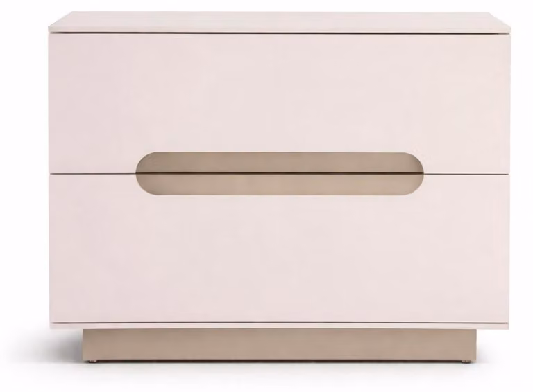 Comodino moderno color beige Comò in legno con cassetti Mobili per la camera da letto