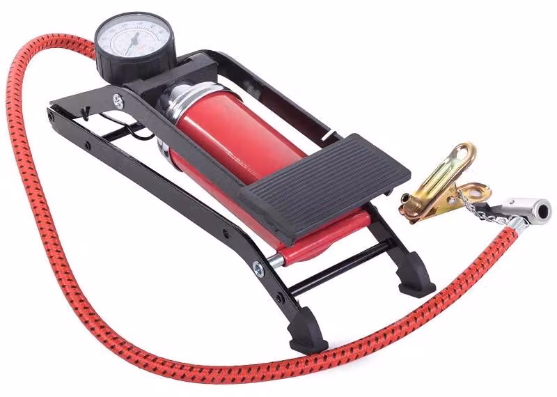 Verk 11069 Pompa a pedale con manometro 7 bar