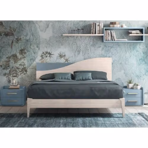 Letto Sunrise matrimoniale con opzione led Volo Collection