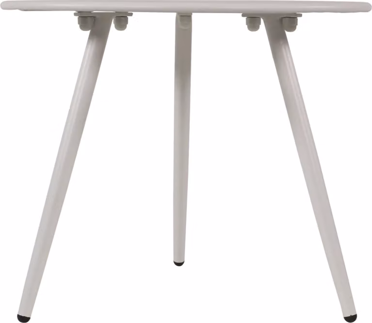 Tavolino - Bianco - Ø45x35 cm - Acciaio