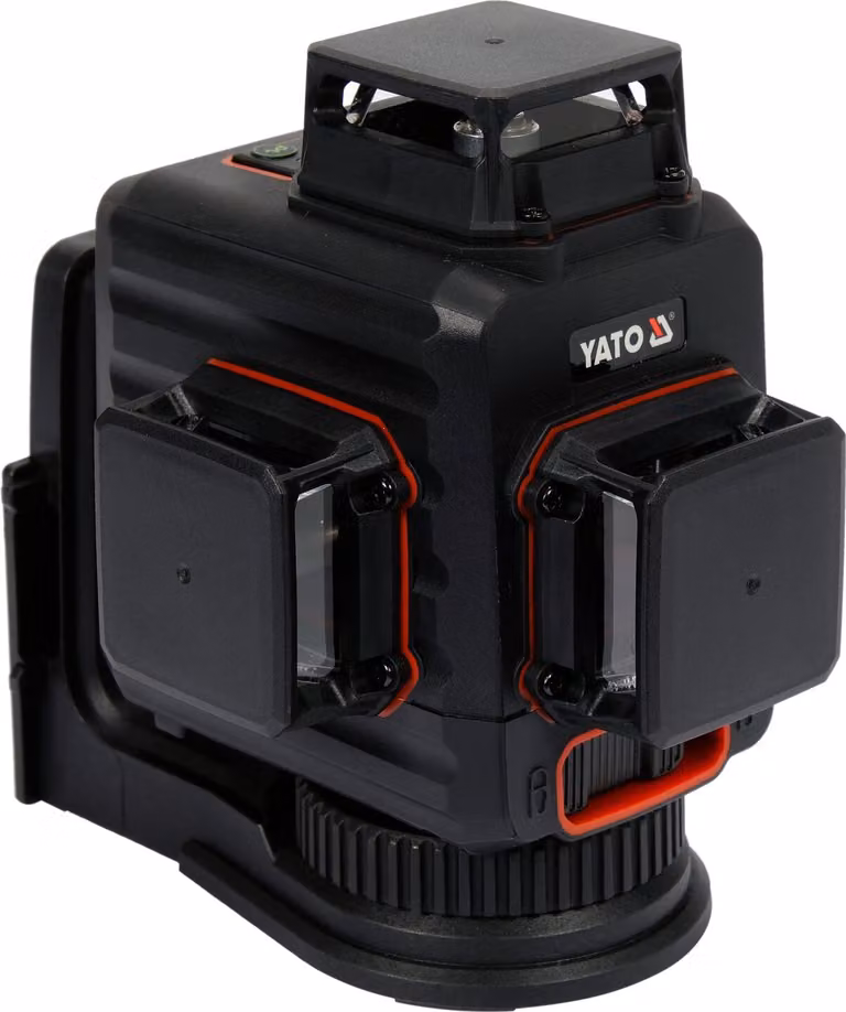 Laser a croce 3D a 12 linee, 360°, verde, autolivellante + supporto