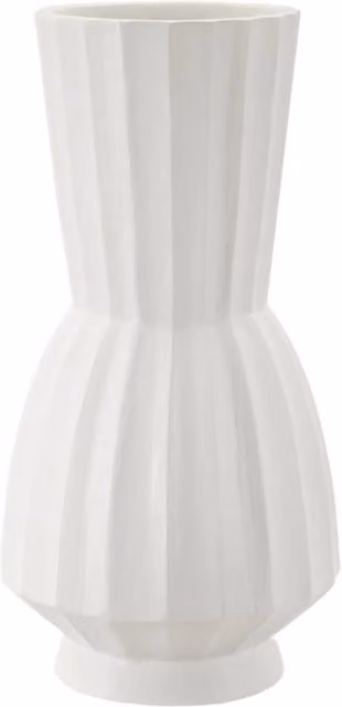 Vaso Glint alto Vikasa Home in magnesio bianco per tavolo
