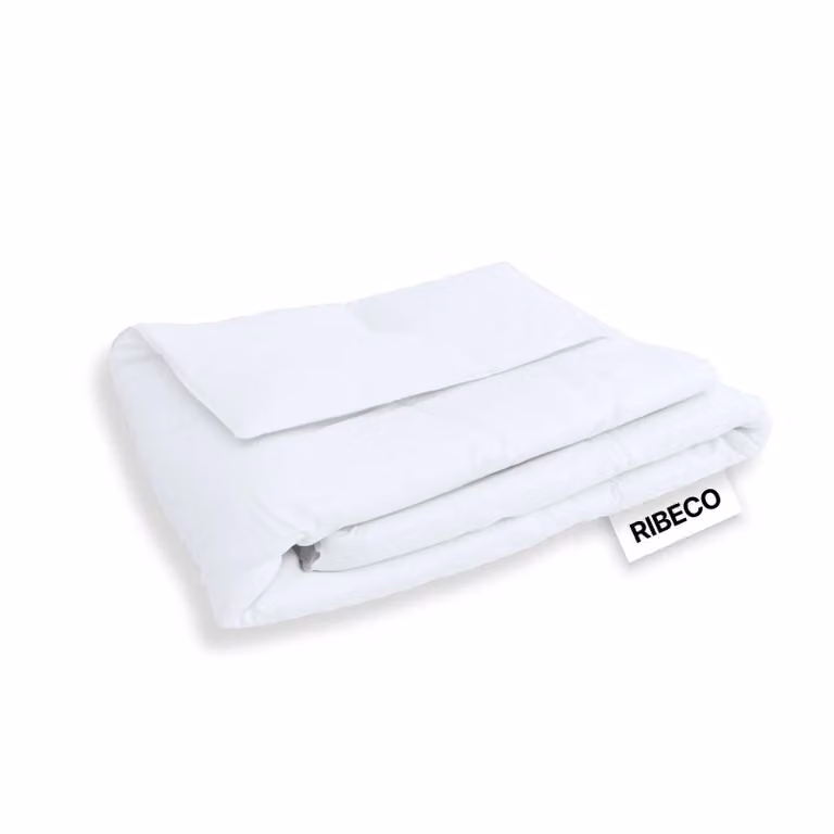 RIBECO GERMANY Piumino 155x220 cm – Classe di calore leggera – morbida coperta con regolazione della temperatura e trapuntatura a cassettoni