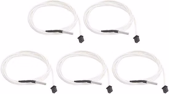 Set di sensori di temperatura in acciaio inossidabile – Precisione ± 1% – Kit termometro – Set da 5 pezzi – Misurazione della temperatura