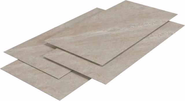 Set di 8 pannelli decorativi da parete in PVC effetto pietra beige L: 120 cm, H: 60 cm