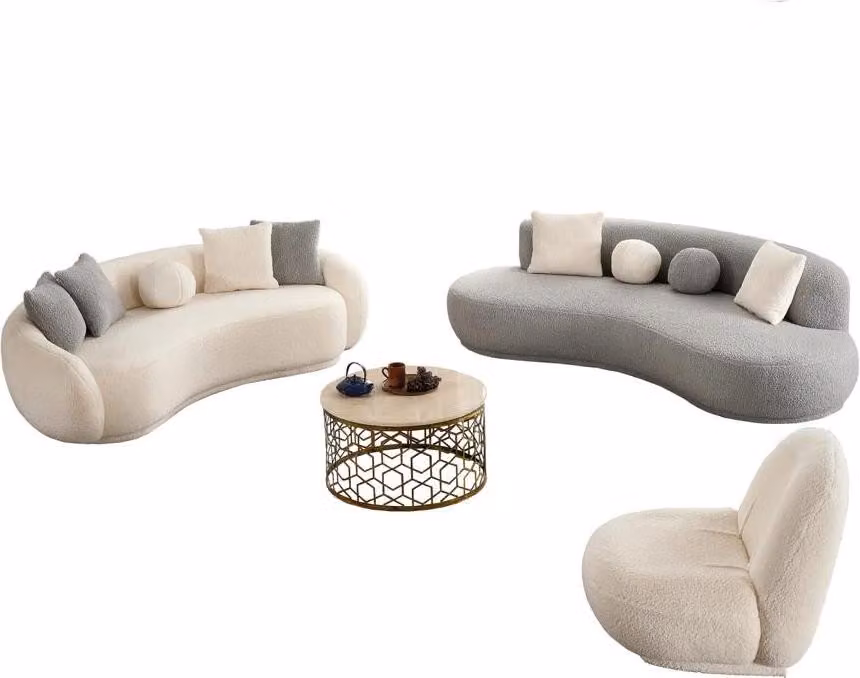 Sofas 4-Sitzer Relaxgarnitur Komplettsofa 3-Sitzer Couches Wohnzimmer Garnitur