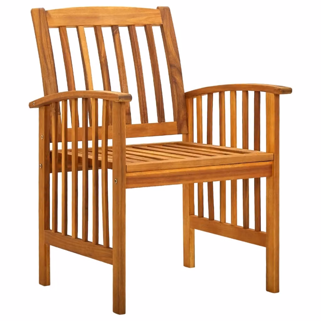 Maison Exclusive - Set da pranzo da giardino 3 pezzi con cuscini in legno massello di acacia
