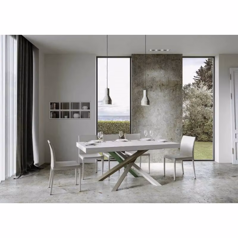 Tavolo allungabile Volantis Itamoby Bianco Frassino L/P: 90 x 160/420 cm – 2
