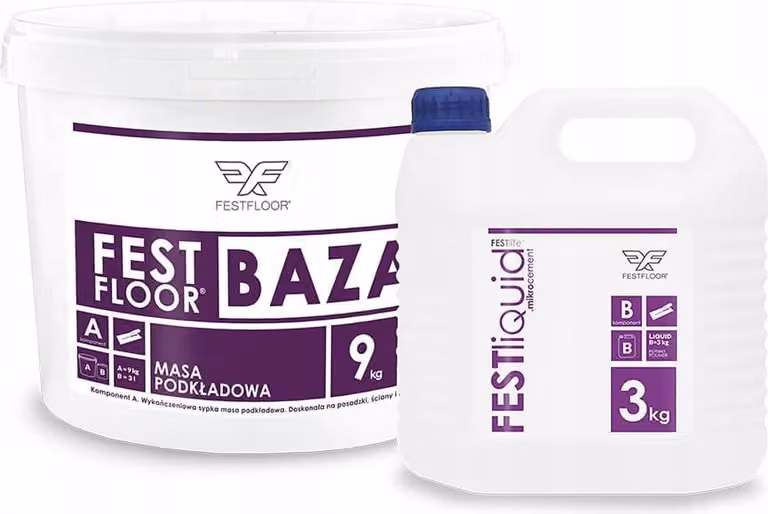 FESTFLOOR BAZA 9+3 kg - A base di microcemento - Granulometria XL