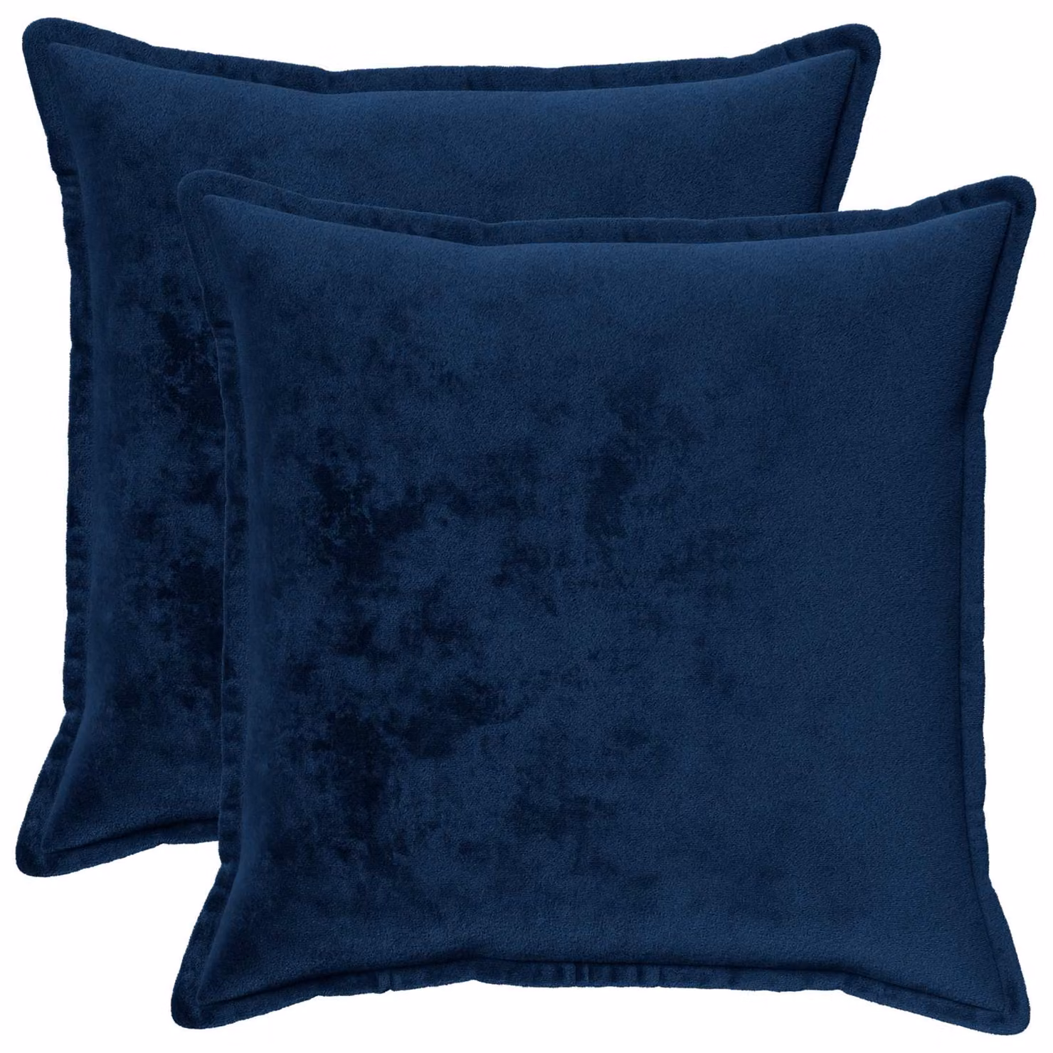vidaXL Federa 2 pcs HOUTEN Blu navy 60 x 60 cm Flanella