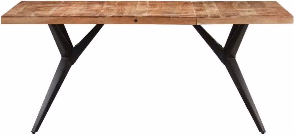 Tavolo da Pranzo 160x80x76 cm in Legno Massello di Acacia