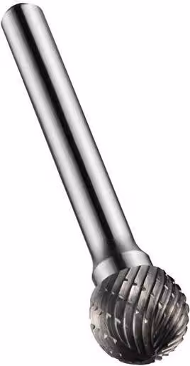 Fresa KUD Ø 8 Lunghezza testa 6 mm Gambo Ø 6 HM Croce di dentatura