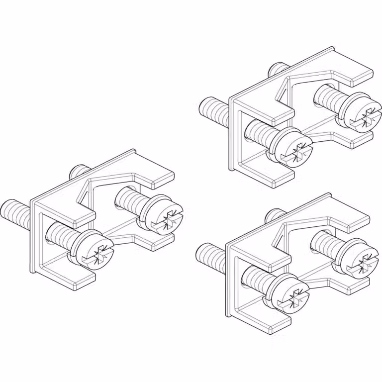 Piastre di pressione ABN NH00 (set da 3 pezzi) per barre di sezionamento con conduttori in rame da 6-50 mm² se, sm XASD03