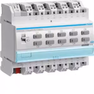 Attuatore di commutazione KNX a 10 pieghe o tende/tapparelle a 5 pieghe TYA610A