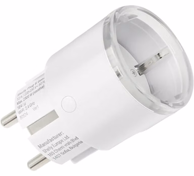 Shelly Plug S MTR Gen3 White Smart WiFi Socket with Energy Measurement