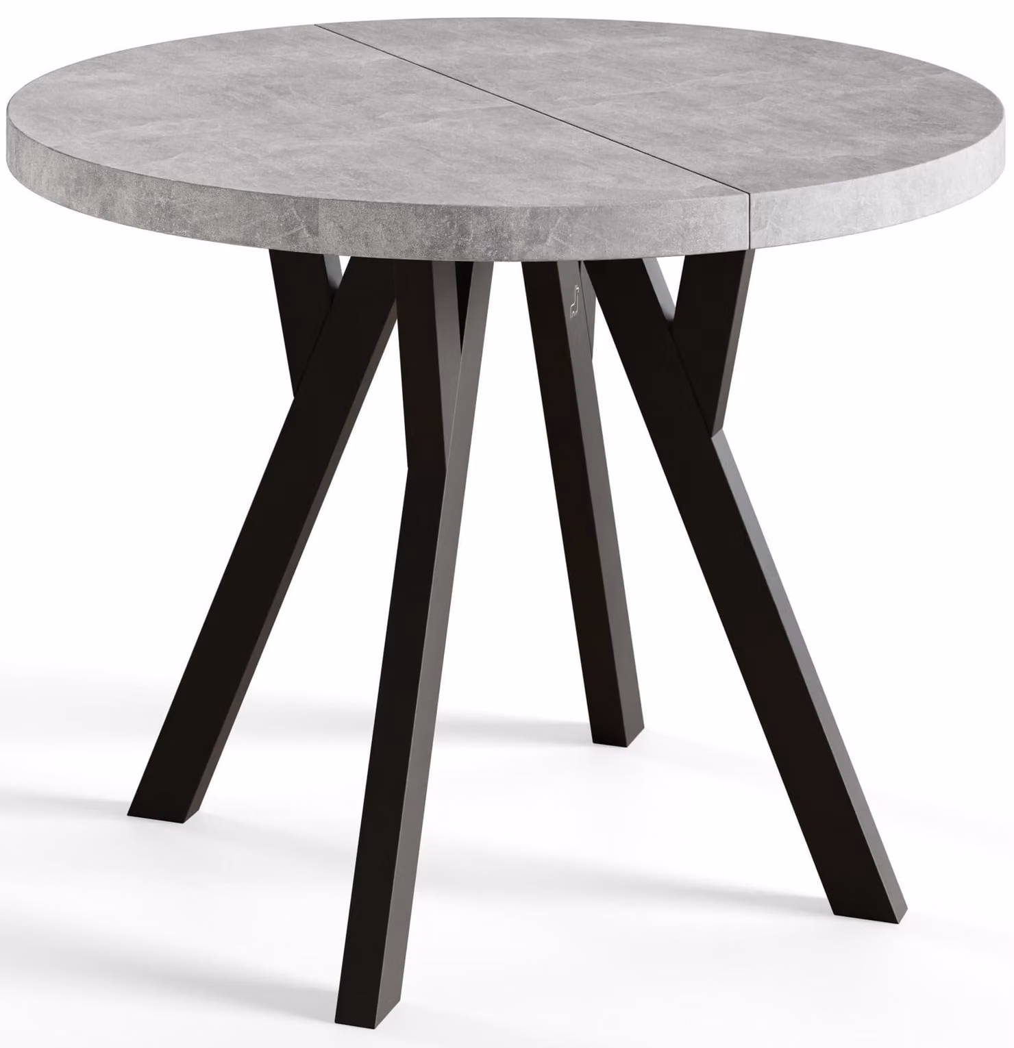 Alpi Moebel, Tavolo da Pranzo, Tavolo per Mangiare Allungabile, Diametro da 80 cm, At, Collezione Ovo