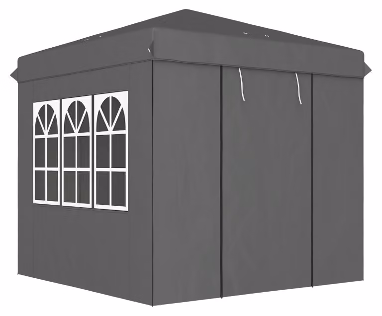 Gazebo Outsunny 2,5x2,5 m, idrorepellente, stabile, resistente alle intemperie, gazebo pieghevole pop-up