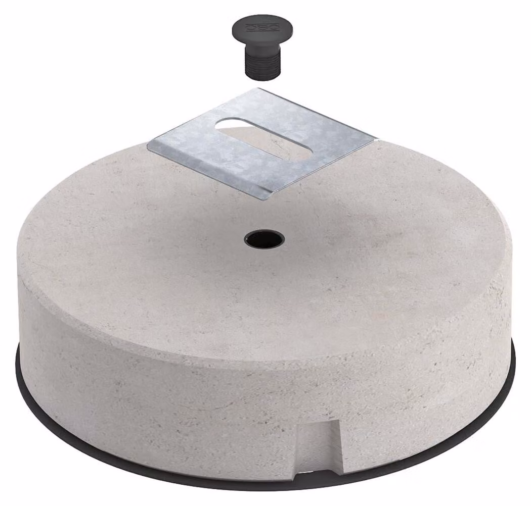 OBO Set di fissaggio per grondaie Bettermann Vertr incl. TrayFix-10-L TrayFix stone