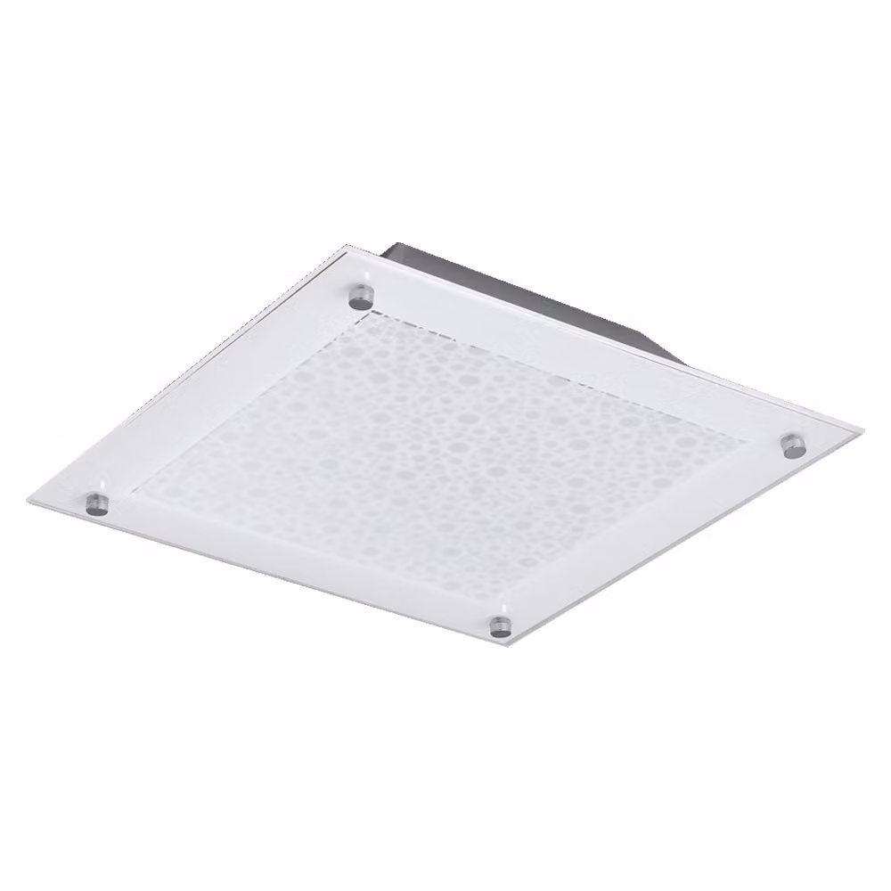 Plafoniera XEDO 3xE27/40W cromo/vetro bianco L:40cm L:7,5cm H:40cm dimmerabile