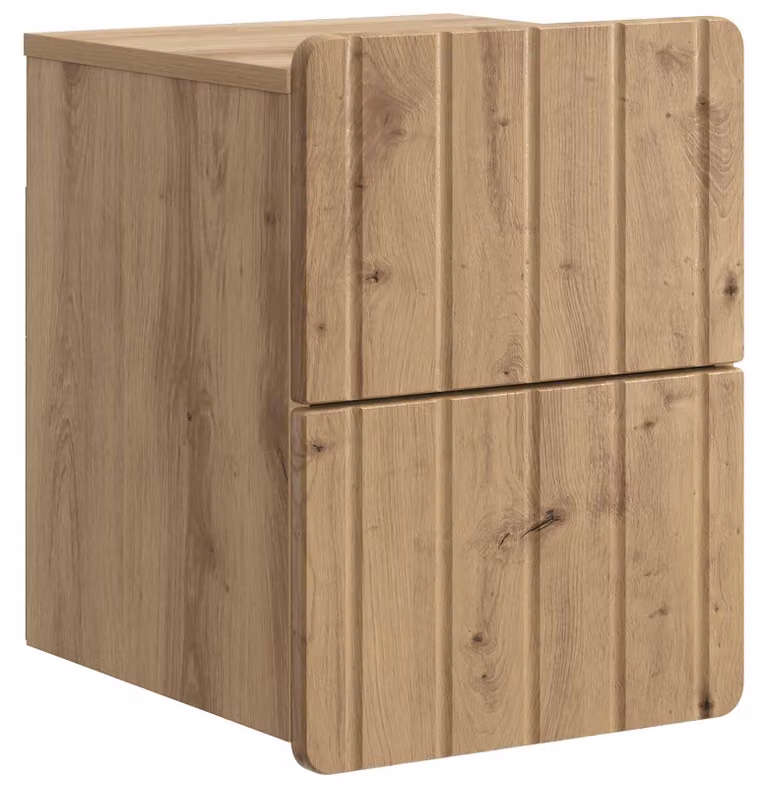Mobiletto da notte a muro Rovere Artigianale 33 x 34,5 x 43 cm
