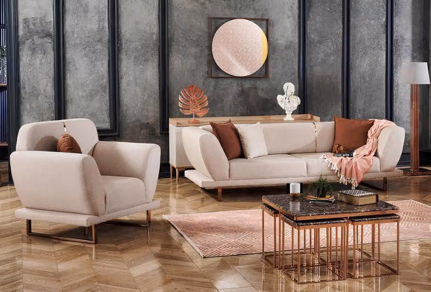 Sofa 3-Sitzer Wohnzimmersofa Polstersofa Relaxsofa Sessel Design-Sofa Sitzmöbel
