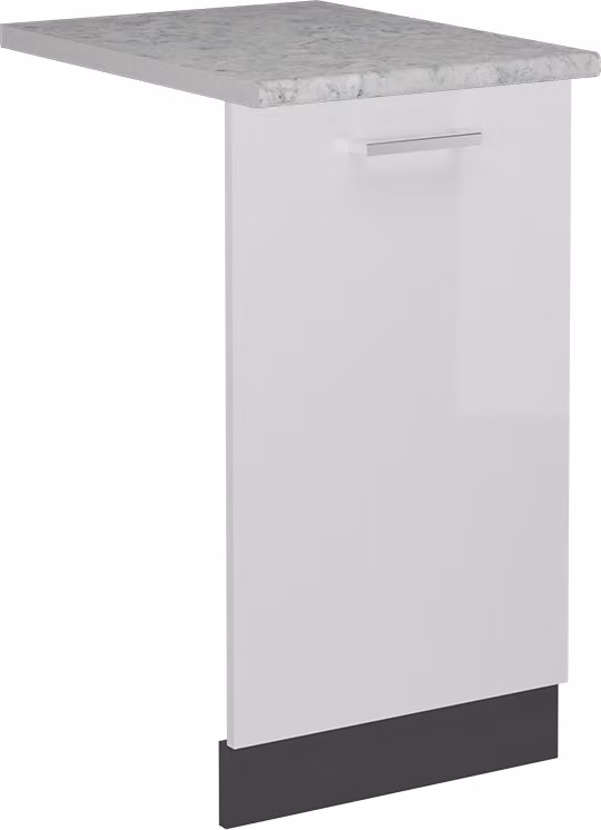 Pannello frontale Vicco R-Line Bianco lucido 45 cm , PL Marmo, Model 54918