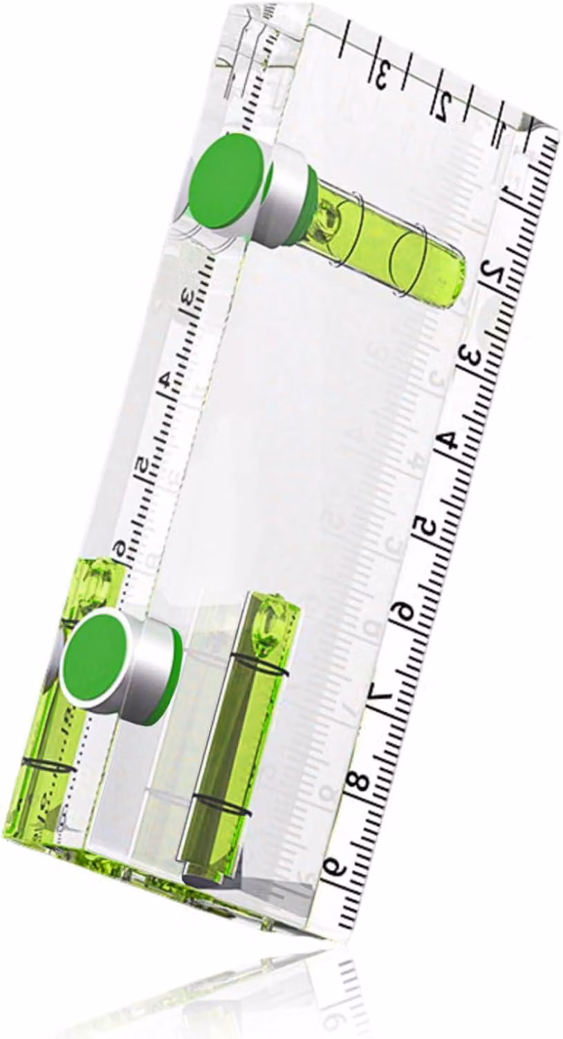 Livella a bolla mini, magnetica, 95x40x14 mm, per misurazioni precise