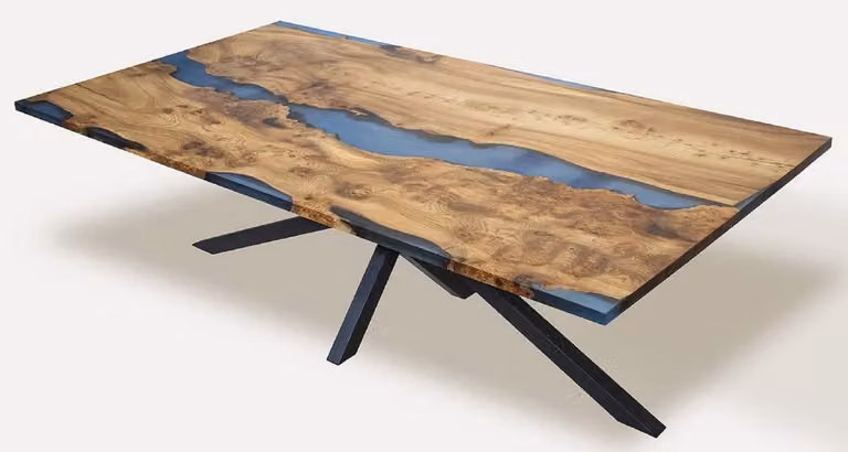 Casa Padrino tavolo da pranzo marrone / blu / nero 250 cm