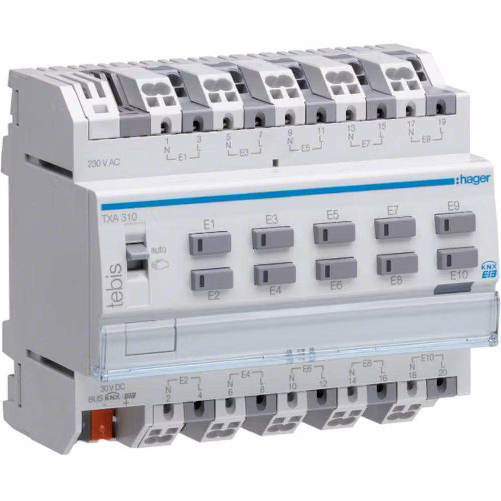 Ingresso binario TXA310 KNX 10gang 230V (TXA310)