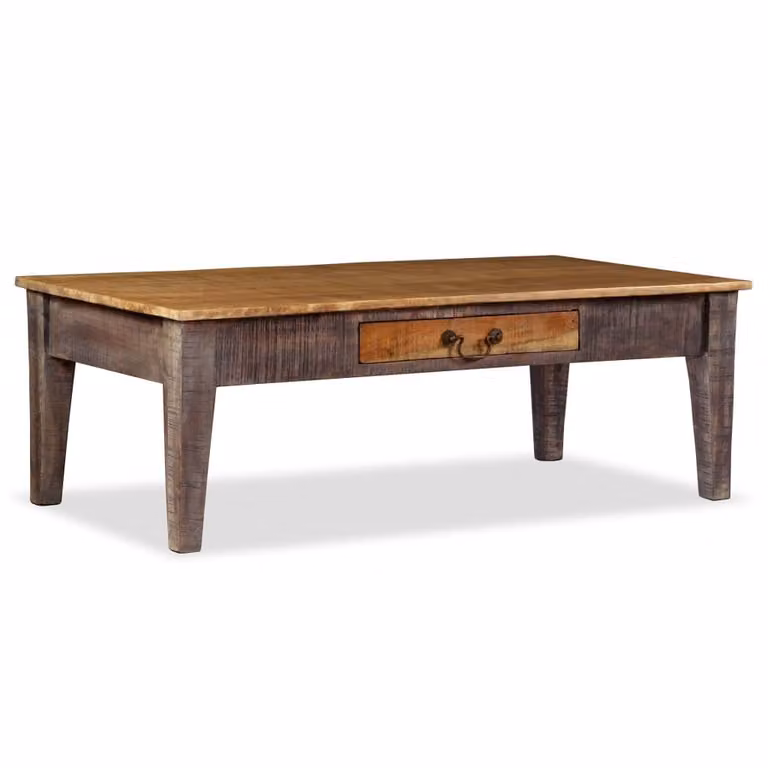 Tavolino vintage in legno massiccio 118 x 60 x 40 cm