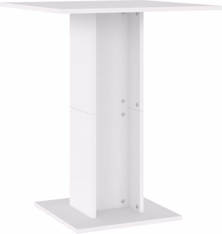 Tavolo da Bistrot Bianco 60x60x75 cm in Legno Multistrato