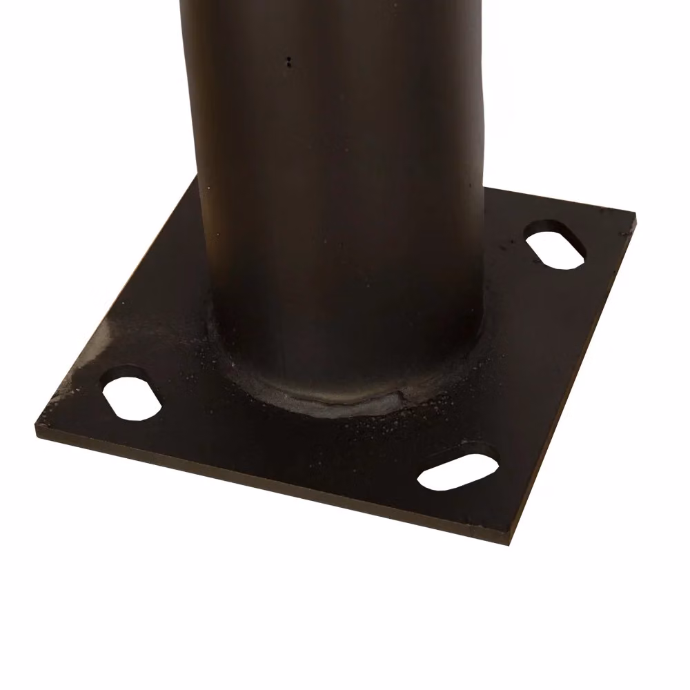 Palo per lampione da giardino Illuminasol in metallo nero, Altezza: 375 cm, Imboccatura d.59 mm – 2