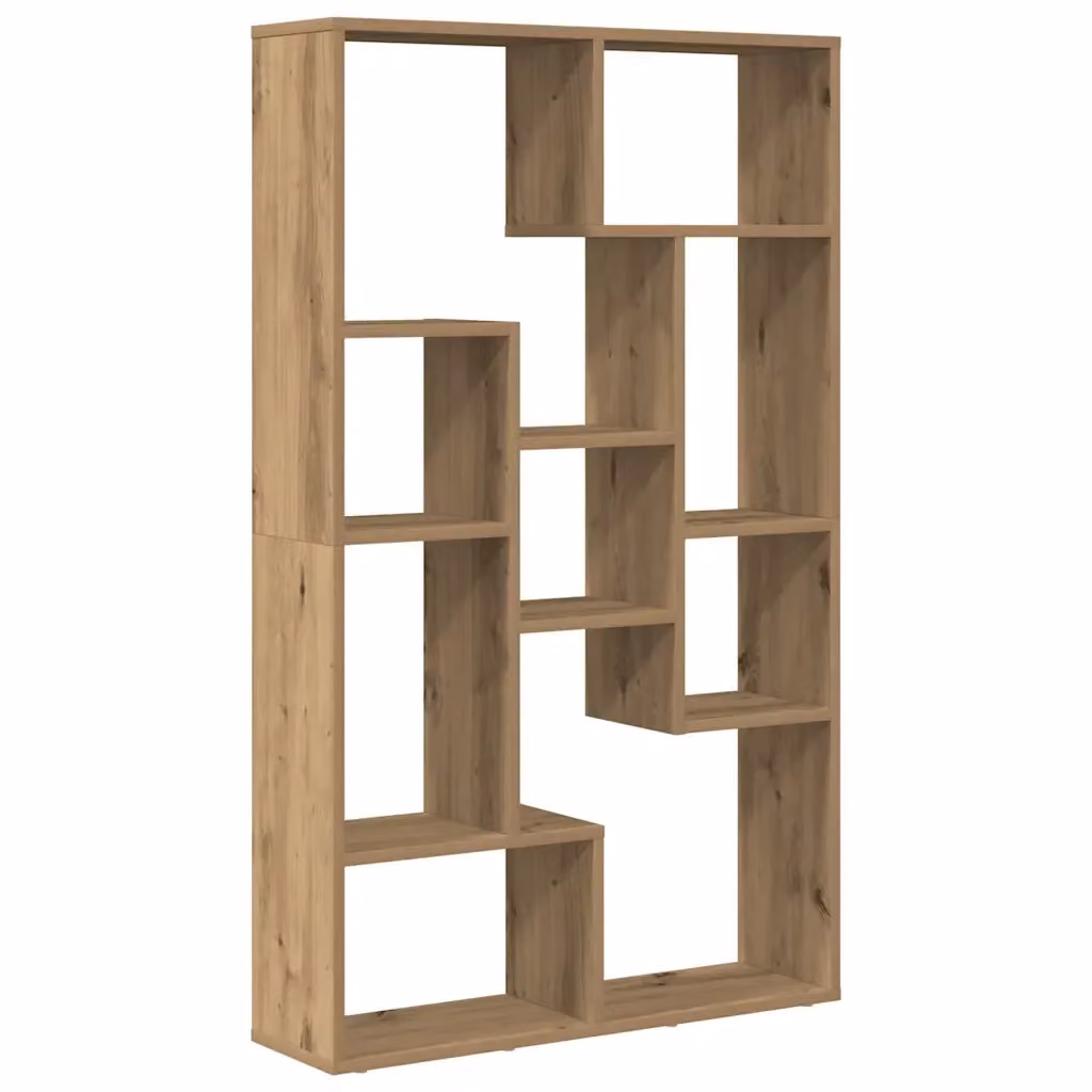 Libreria Design Mania in MDF color Rovere con design geometrico moderno L: 72 cm, P: 20 cm, H: 120 cm – 2
