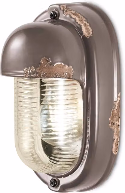 Applique Vintage Verticale Ceramica Tortora 1 Luce E27