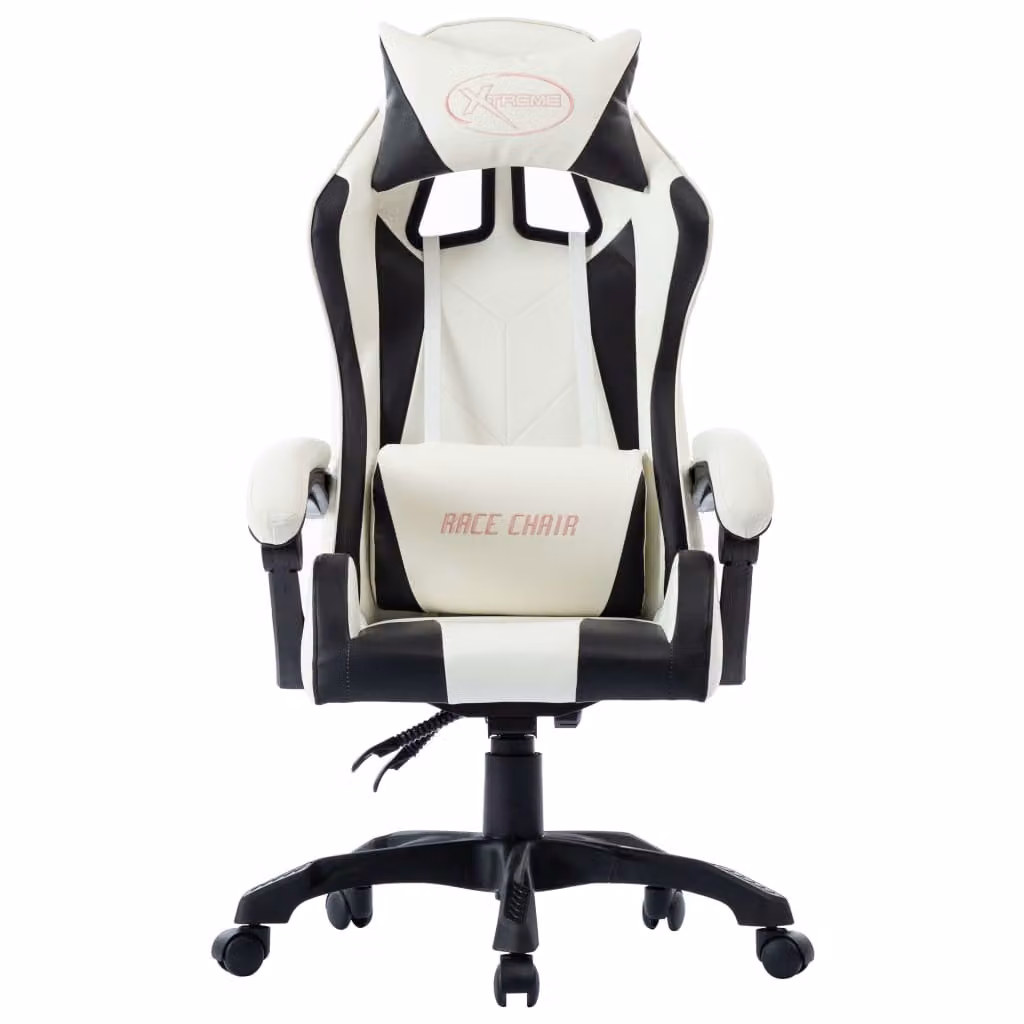 vidaXL Sedia da gioco in ecopelle nera