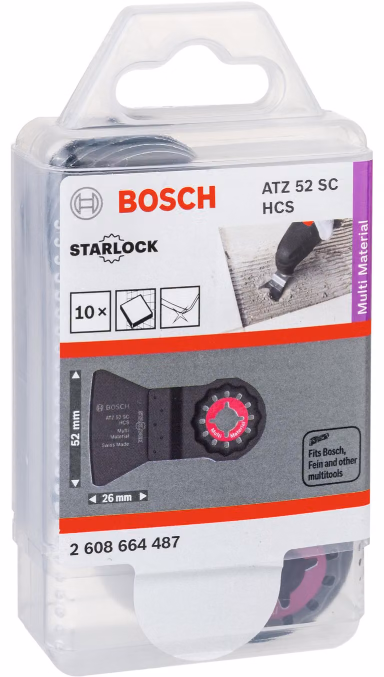 Raschietto HCS ATZ 52 SC, rigido, 52 x 26 mm, confezione da 10 pz
