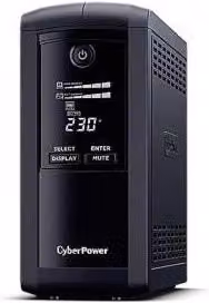 CyberPower VP1000EILCD Gruppo di Continuità (UPS) a Linea Interattiva 1 kVA 550 W Nero con 6 Prese AC e Connettività USB/Ethernet – 1