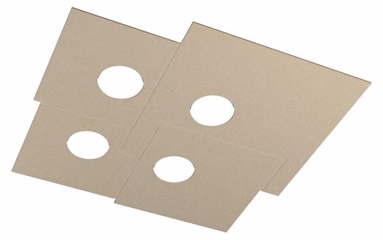 Plafoniera Moderna Plate Metallo Sabbia 4 Luci Gx53