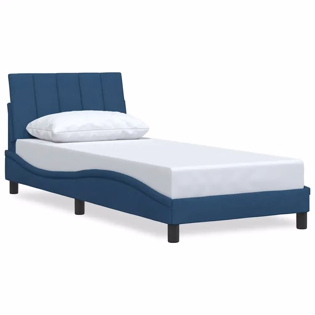 Giroletto senza materasso Hanko vidaXL in tessuto blu L/P/H: 80 x 200 cm – 2