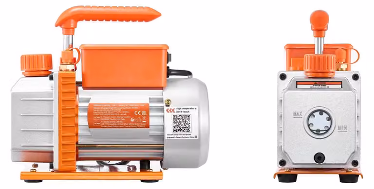 Pompa a vuoto, ampia compatibilità con i refrigeranti, manometro ad alta precisione, 3,5 CFM 180 W 1 stadio, EU-a