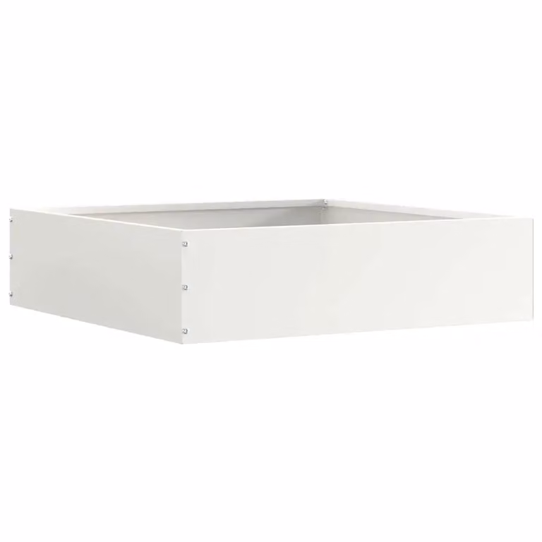 Bordura per prato vidaXL in acciaio bianco L/P/H: 50 x 50 x 13 cm