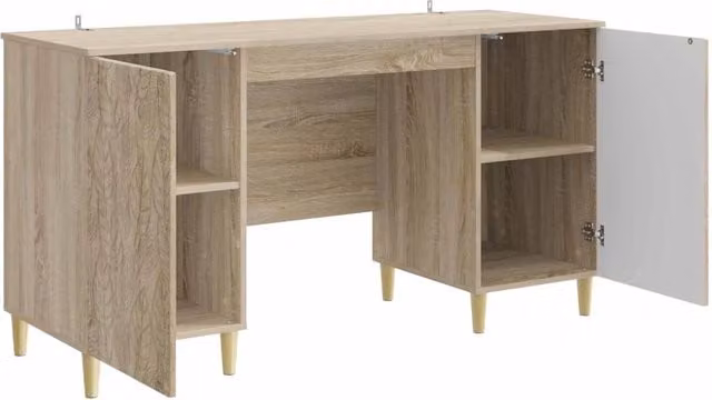 Scrivania | Tavolo da Ufficio Rovere Sonoma Legno ingegnerizzato 142,5 x 50 x 75 cm