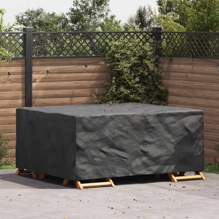 Copertura per mobili vidaXL impermeabile, colore nero, L 200 cm x P 160 cm x H 70 cm