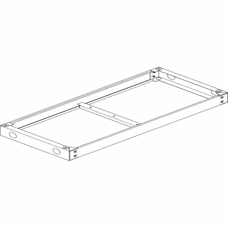 Base ABN RAL 7022 L 1090 x H 90 x P 500 mm US409